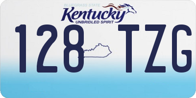 KY license plate 128TZG