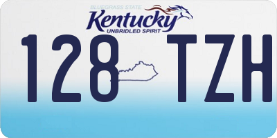 KY license plate 128TZH