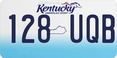 KY license plate 128UQB