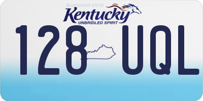 KY license plate 128UQL