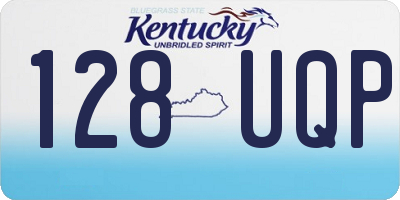 KY license plate 128UQP