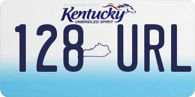 KY license plate 128URL