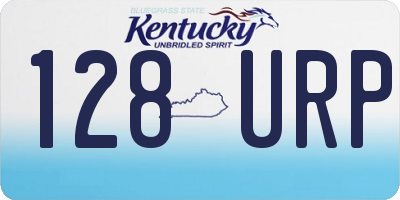 KY license plate 128URP