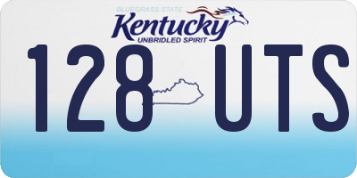 KY license plate 128UTS
