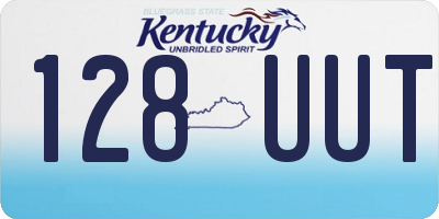 KY license plate 128UUT