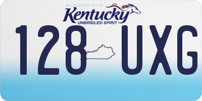 KY license plate 128UXG