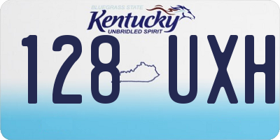 KY license plate 128UXH