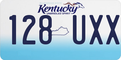 KY license plate 128UXX