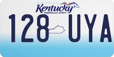 KY license plate 128UYA