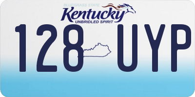 KY license plate 128UYP
