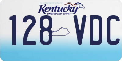 KY license plate 128VDC
