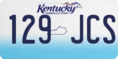 KY license plate 129JCS