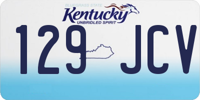 KY license plate 129JCV