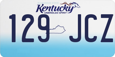 KY license plate 129JCZ