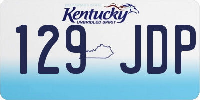KY license plate 129JDP