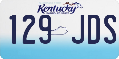 KY license plate 129JDS