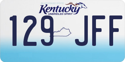 KY license plate 129JFF