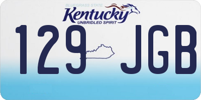 KY license plate 129JGB