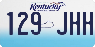 KY license plate 129JHH