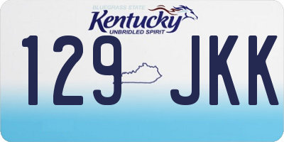 KY license plate 129JKK