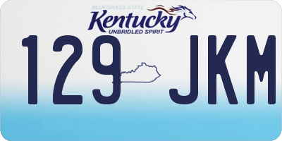 KY license plate 129JKM