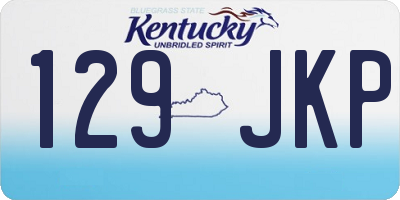 KY license plate 129JKP