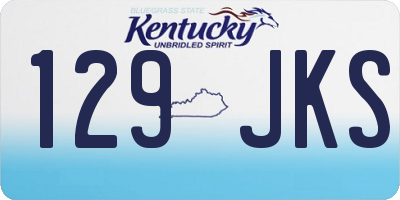 KY license plate 129JKS