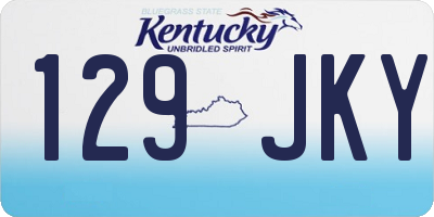 KY license plate 129JKY