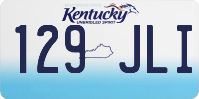 KY license plate 129JLI
