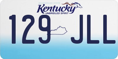 KY license plate 129JLL
