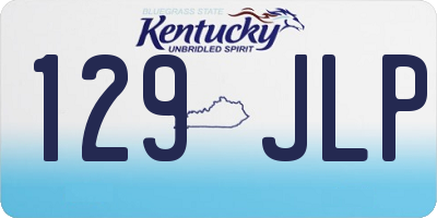KY license plate 129JLP