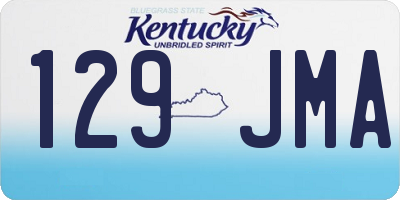 KY license plate 129JMA
