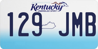 KY license plate 129JMB