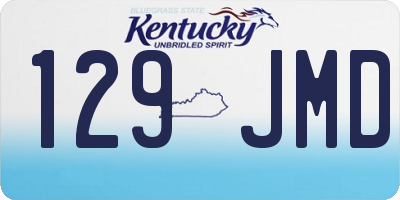 KY license plate 129JMD
