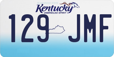 KY license plate 129JMF