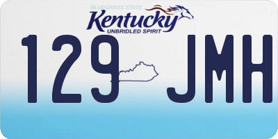 KY license plate 129JMH