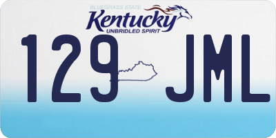 KY license plate 129JML