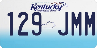 KY license plate 129JMM