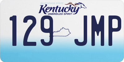 KY license plate 129JMP