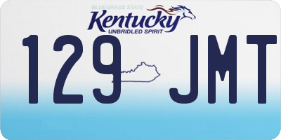 KY license plate 129JMT