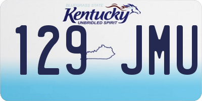 KY license plate 129JMU