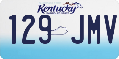 KY license plate 129JMV