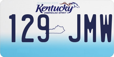 KY license plate 129JMW