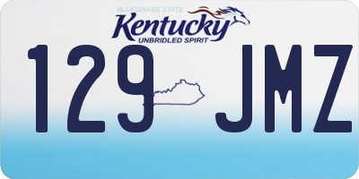 KY license plate 129JMZ