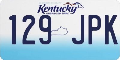 KY license plate 129JPK