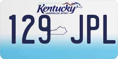 KY license plate 129JPL