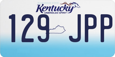 KY license plate 129JPP