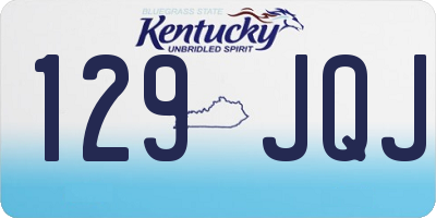 KY license plate 129JQJ