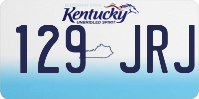 KY license plate 129JRJ
