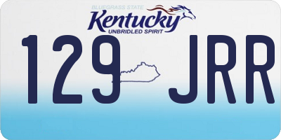 KY license plate 129JRR